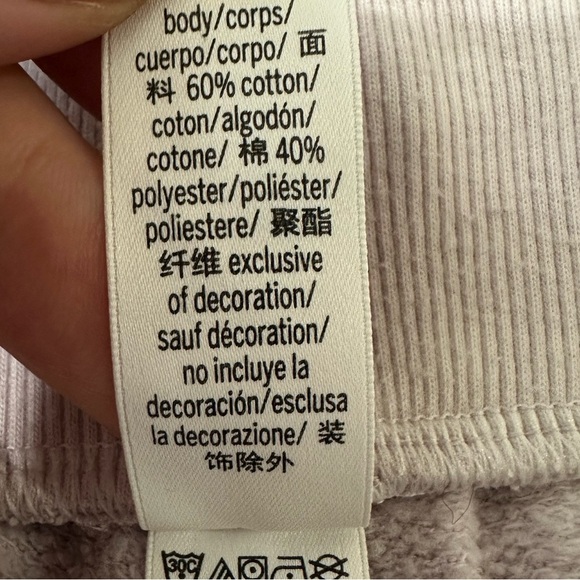 Victoria's Secret Purple-White Tie-Dye Joggers w/ Cropped Ankles and Thick Band - Picture 4 of 5